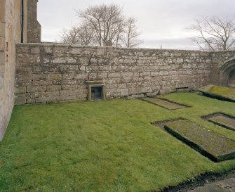 Fearn Abbey.  St. Michael's aisle, view of interior from North West.