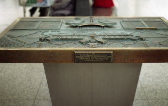 View of Gyle Relief Map, in front of Gyle Shopping Centre, Gyle Avenue.