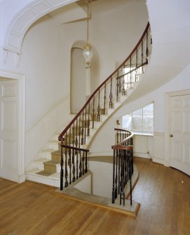Interior.
Ground floor, hall and staircase from S.