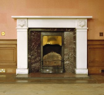 Interior.
Ground floor, drawing room, detail of fireplace.