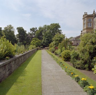 Terrace to South of main house, view from East.