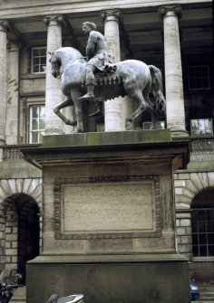 View of statue of Charles II.