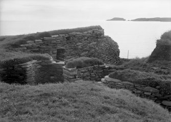 Chamber and outer wall of broch.
