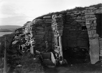 Detail of secondary building in broch interior.