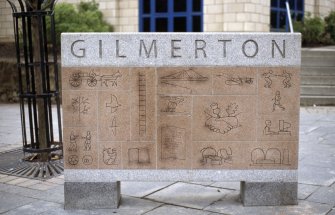 View of Gilmerton Village Marker.