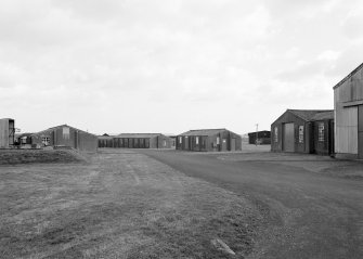 View of buildings at East Fortune Airfield.