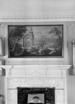 Edinburgh, Glasgow Road, Gogar House.
Detail of painting above fireplace, interior.