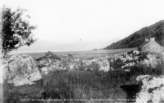 Back Settlement:  Creel House Site:  M.E.M. Donaldson's Photograph circa 1918.  Highland Council; Am Baile Collection.