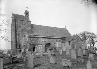 Kirkliston, Parish Church.
View of church and churchyard from South-West