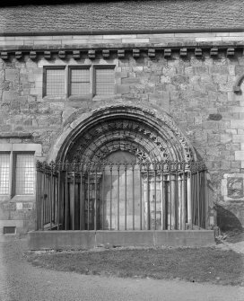 Kirkliston, Parish Church.
View of South doorway.