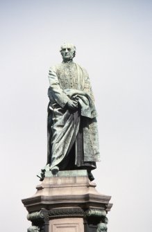 View of statue of Gladstone at top of Gladstone Memorial.