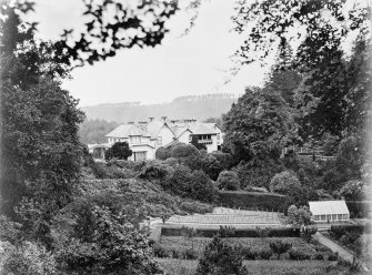 View of Relugas House and gardens.
