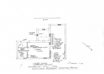 Kincreich Mill: measured plan of first floor