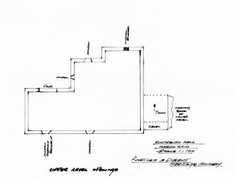 Kincreich Mill: measured plan of frst floor openings