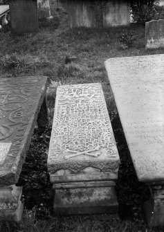 View of table tomb of Isobel Maxwell.