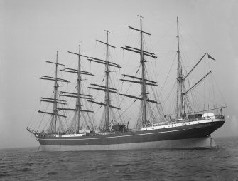 Kobenhavn at sea: Built by Ramage and Ferguson for the Danish East Asiatic Company.
