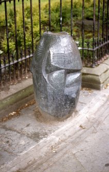 View of drinking fountain.