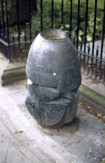 View of drinking fountain.