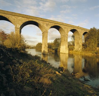 View of the Roxburgh Railway Viaduct from the West South West
