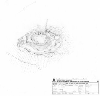 RCAHMS survey drawing; Plan of Dun Scalpsie.
