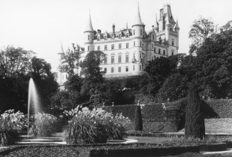 View of Dunrobin Castle.