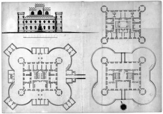 Inveraray Castle, interior.
Drawing of design for C1 balcony.