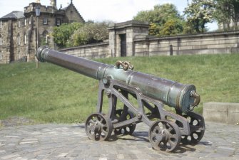 View of cannon on Calton Hill.