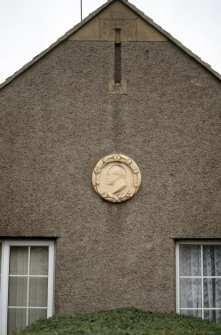 View of roundel containing portrait bust of Earl Haig.