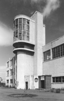 Glasgow, Renfrew Road, British Luma Kight Bulb Factory, Tower.
View from South-East.