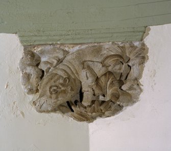 Interior. 2nd floor, orrery, detail of carved stone corbel