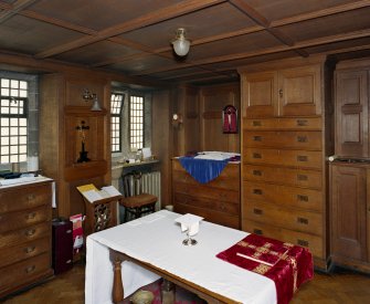 All Saints Episcopal Church, interior.  
Sacristy, view from North West.