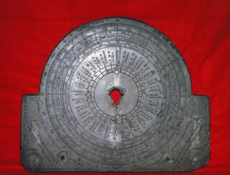 General view of the Bonar sundial dated 1623 now in Dumfries museum.