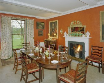 Interior. 
View of dining room.