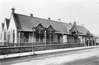 Scanned copy of a slide of the Newtongrange Institute. Lent for copying by the Gorebridge and District Local History Society.