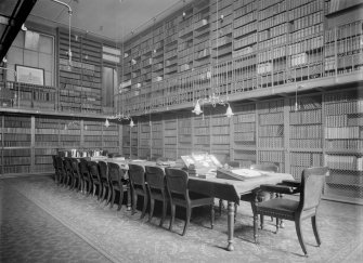 Interior-general view of library in Old College