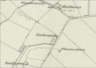 Newhouse depicted on the 1st edition of the OS 6-inch map (Ayrshire, surveyed 1856, published 1858, sheet IX)