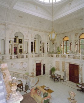Interior. Marble hall, view from gallery to north