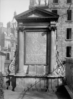General view of Martyrs' Monument, Greyfriars Churchyard, Edinburgh.