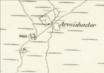 Armishader depicted on the 1st Edition of the OS 6-inch map (Inverness-shire, Island of Skye 1878, sheet xviii)