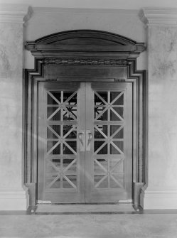 Interior, detail of doors.