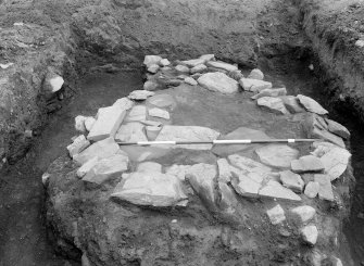 Excavation photograph, Oven 1 from W.
