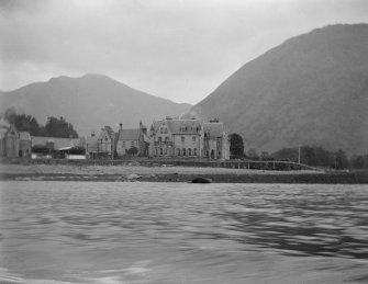 View of Ballachulish Hotel from the water.