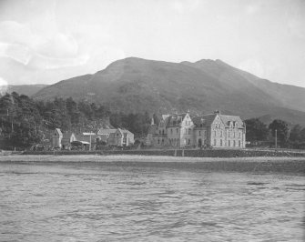 View of Ballachulish Hotel from the water.