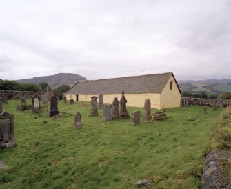 General view from graveyard to SE