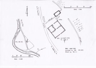 Dail nan Sac: site plan drawn at 1:500