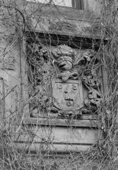 View of heraldic panel.