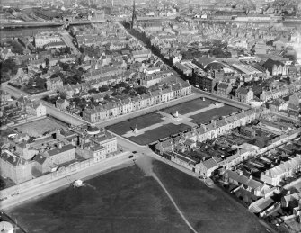 Wellington Square, Ayr.  Oblique aerial photograph taken facing north-east.
