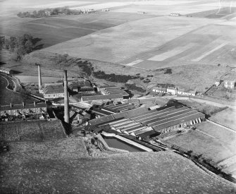 Cargill and Co. Ltd. Bleachworks, Pitkerro Road, Dundee.  Oblique aerial photograph taken facing north.