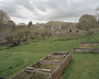 General view from walled garden to east