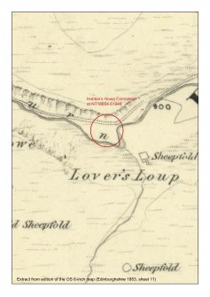 1st edition of the OS 6-inch map (Edinburghshire 1853, sheet 11 extract